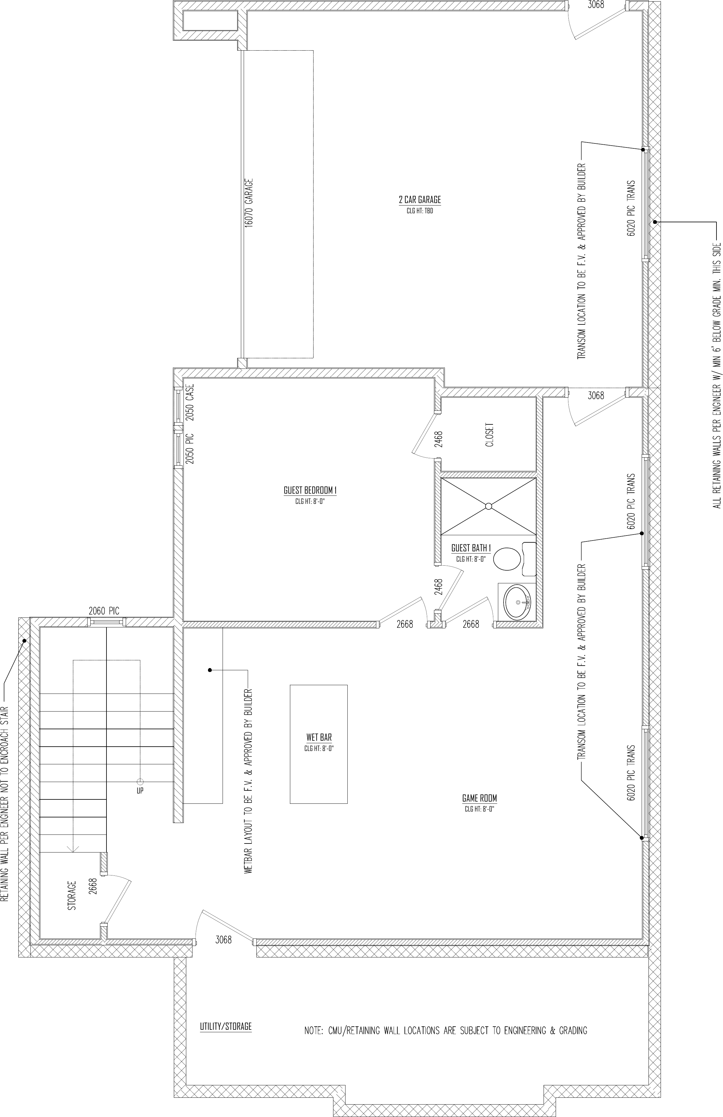 Basement plan drawing