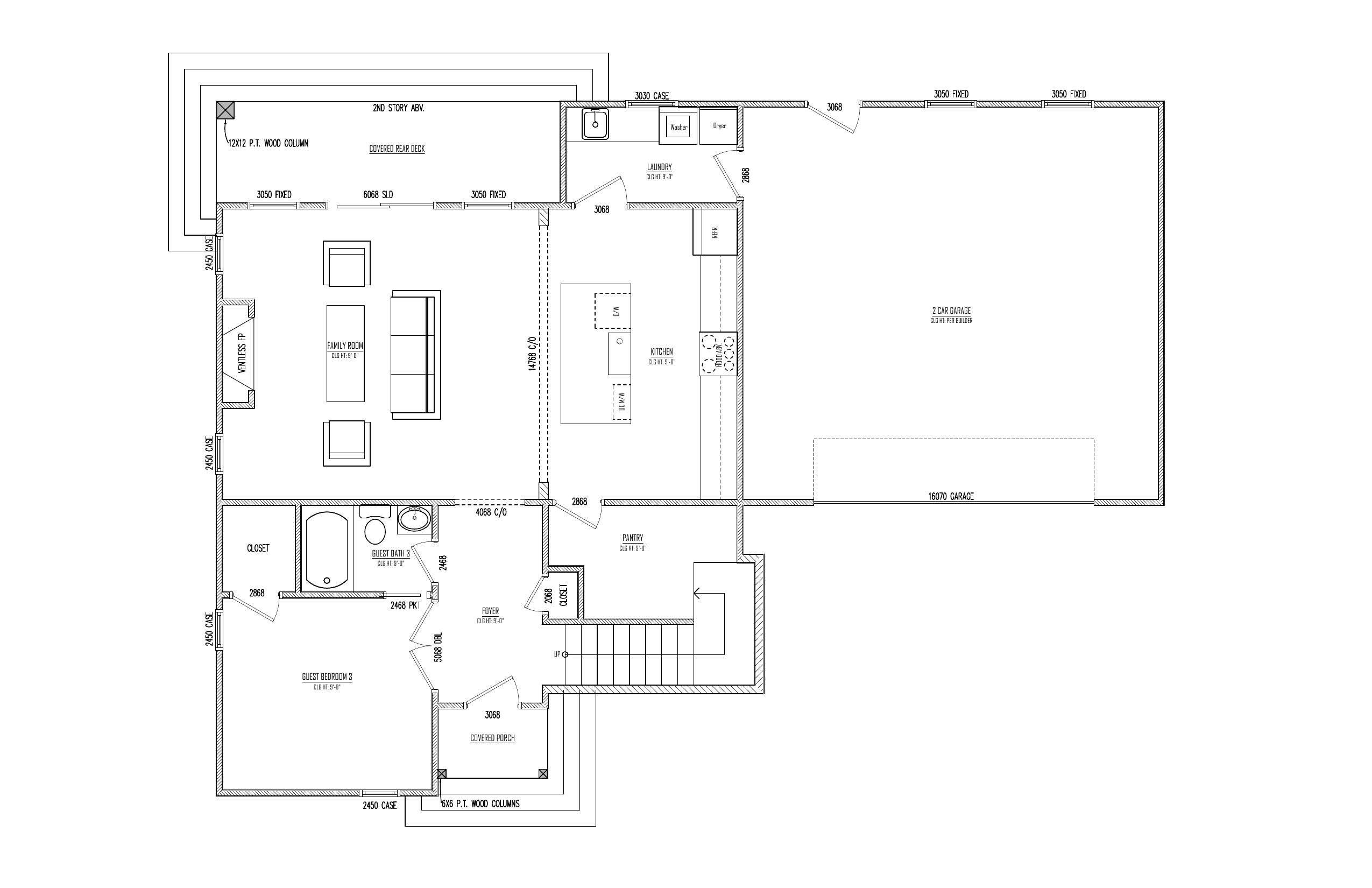 First Floor plan drawing