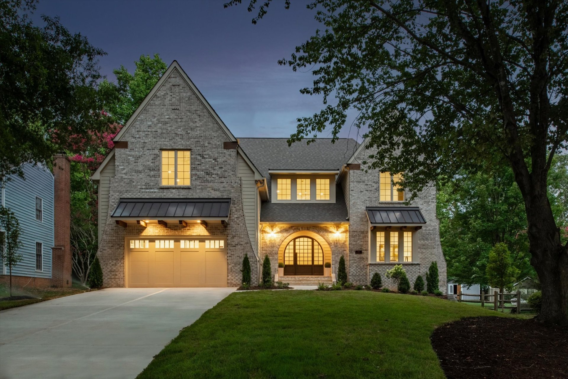 Montford by Bassett Homes — exterior view of the Tudor home design