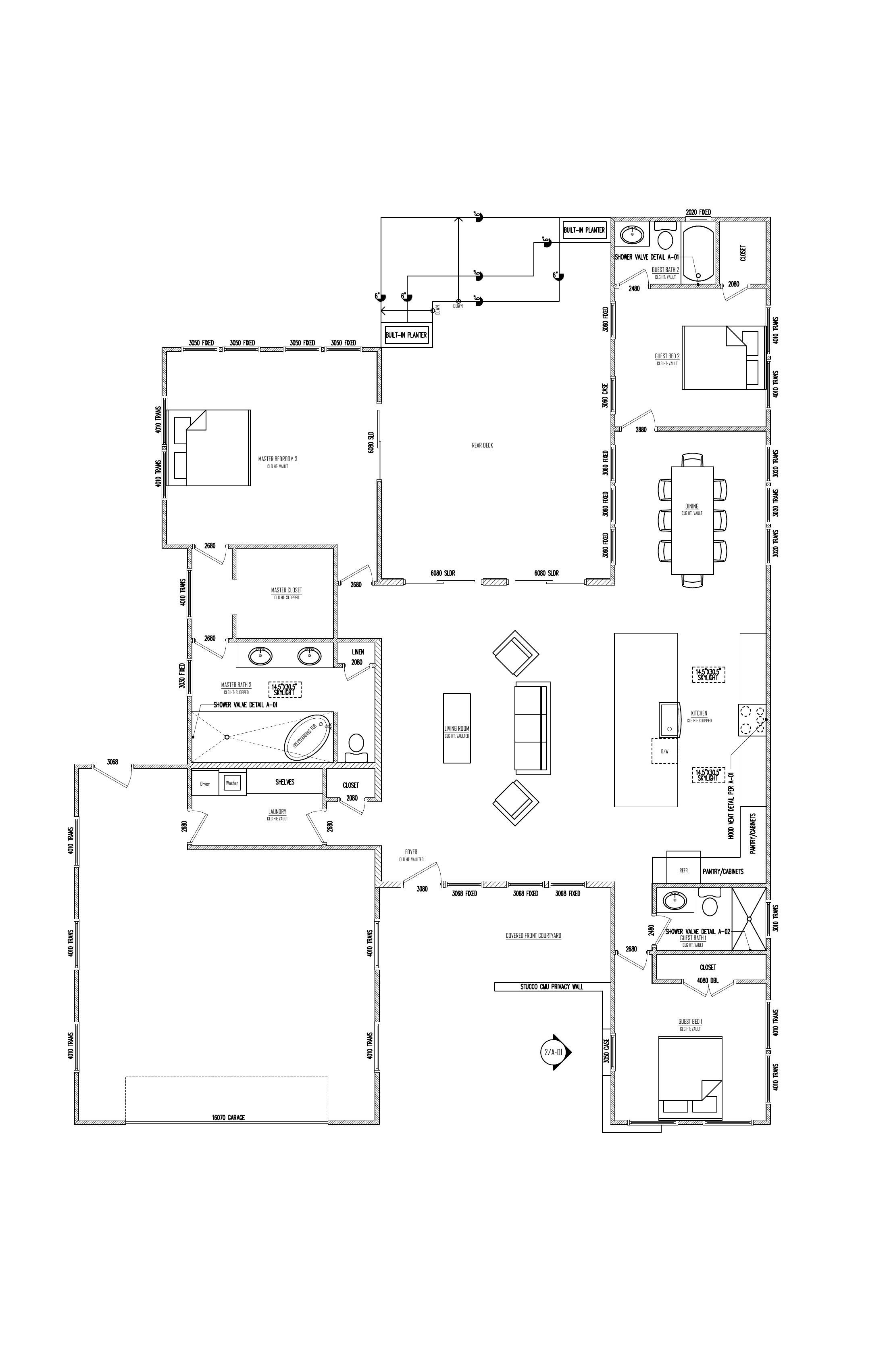 First Floor plan drawing
