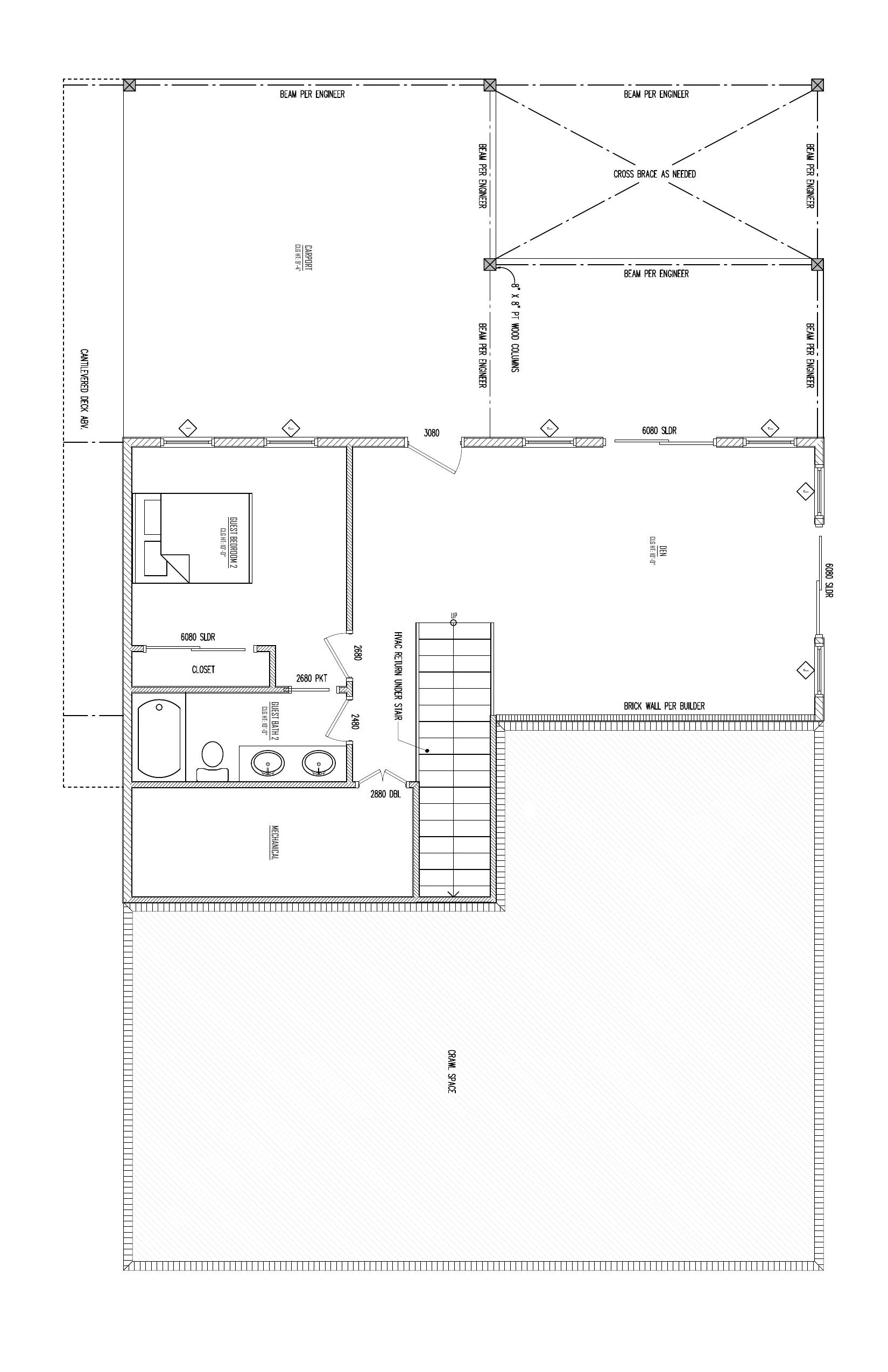 Basement plan drawing