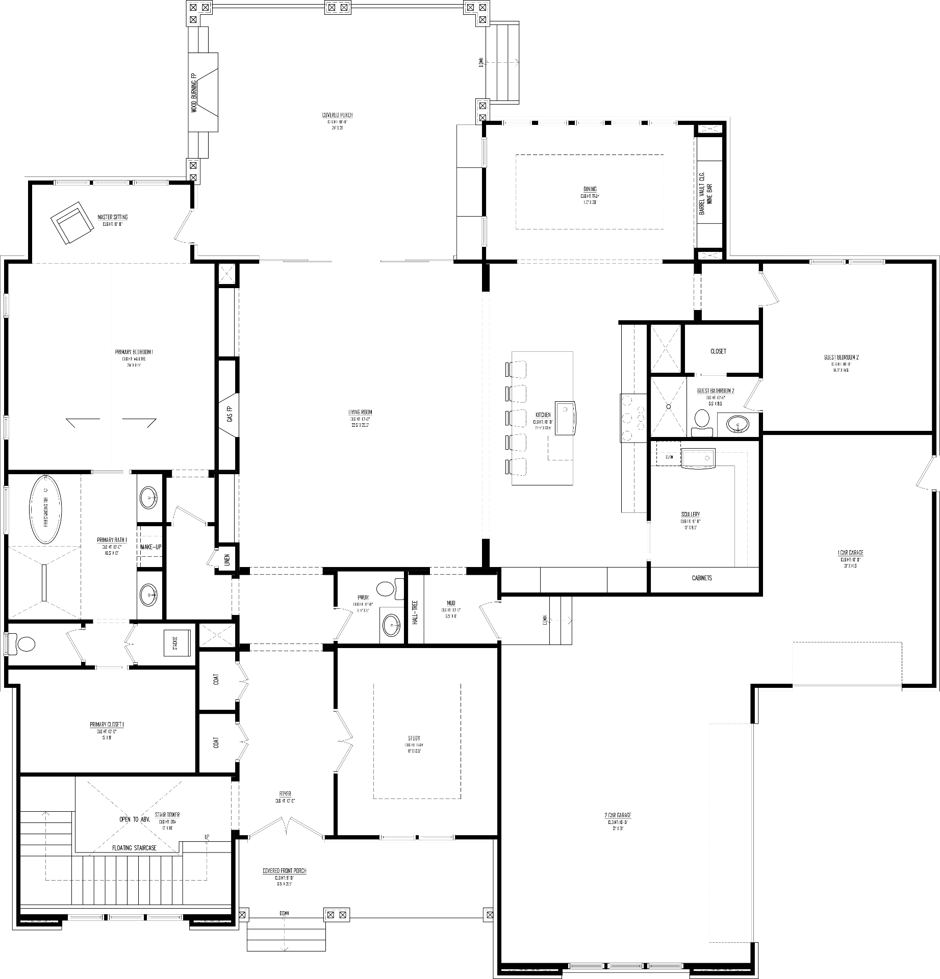 First Floor plan drawing