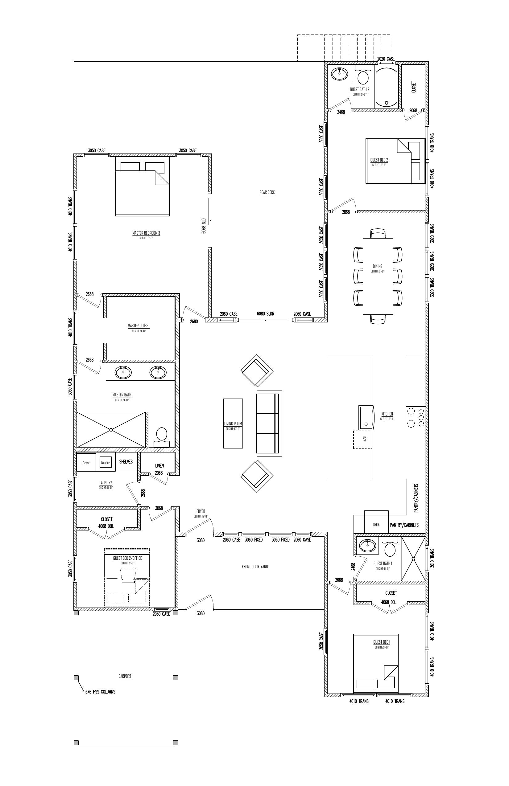 First Floor plan drawing