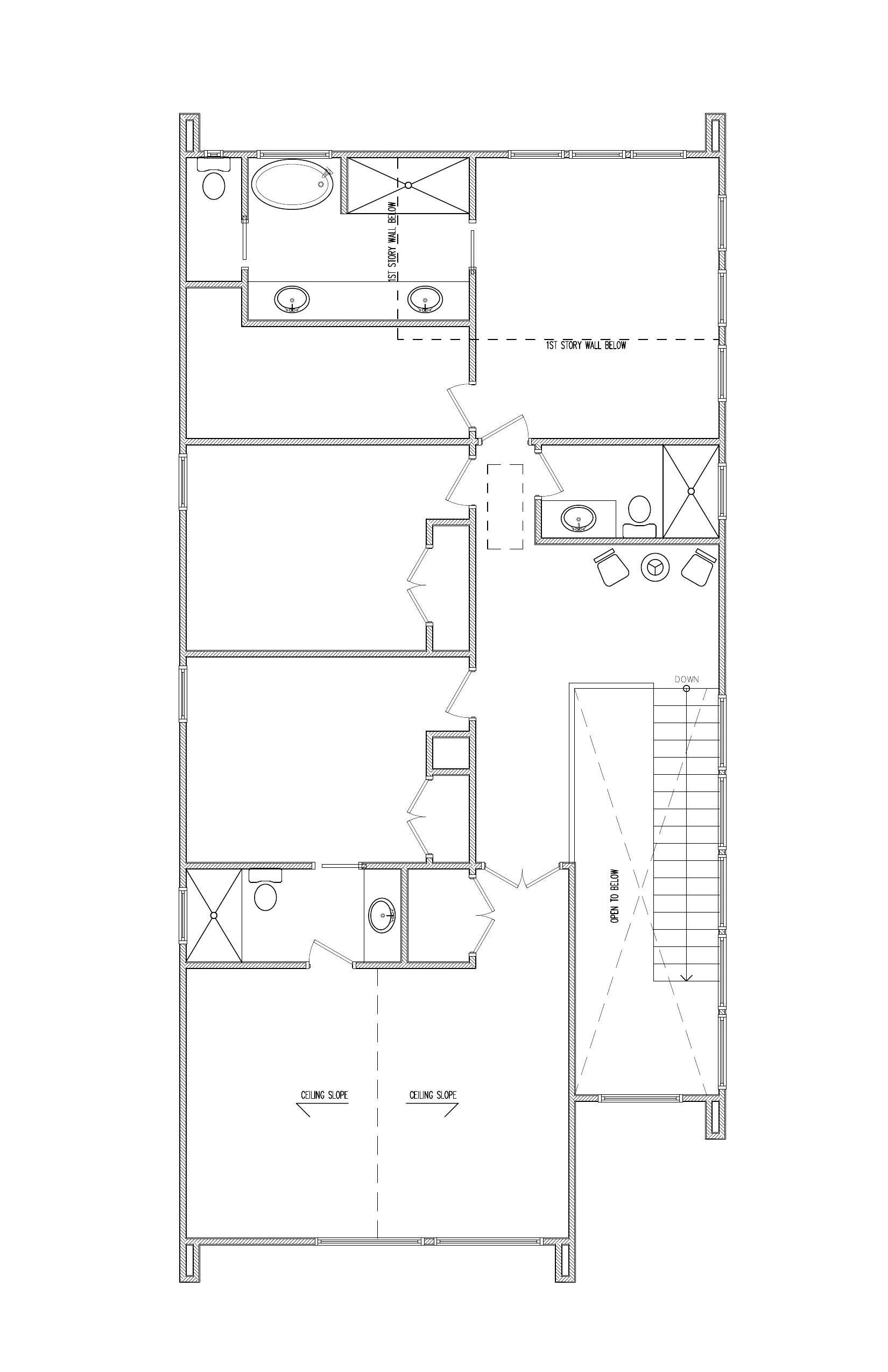 Second Floor plan drawing