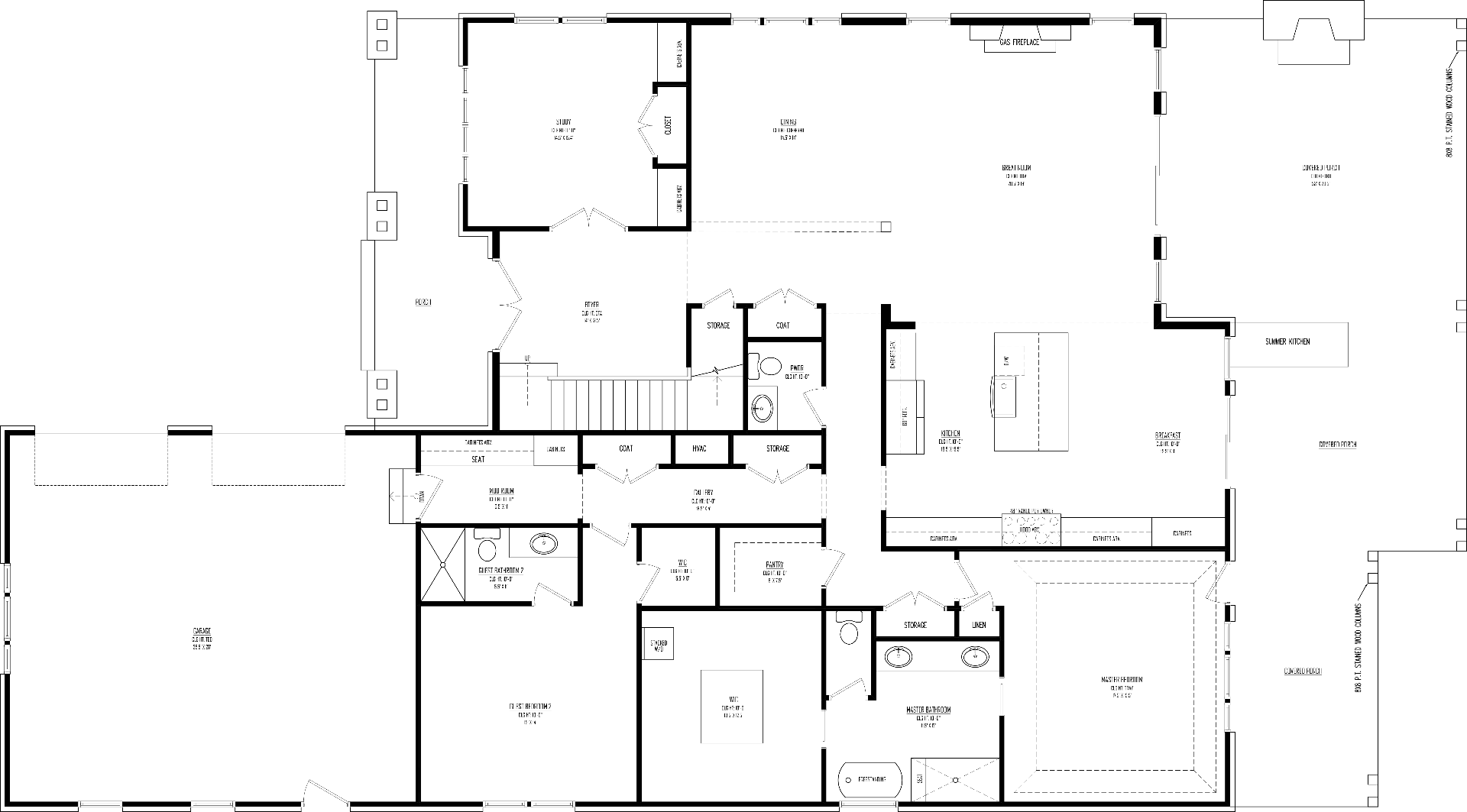 First Floor plan drawing