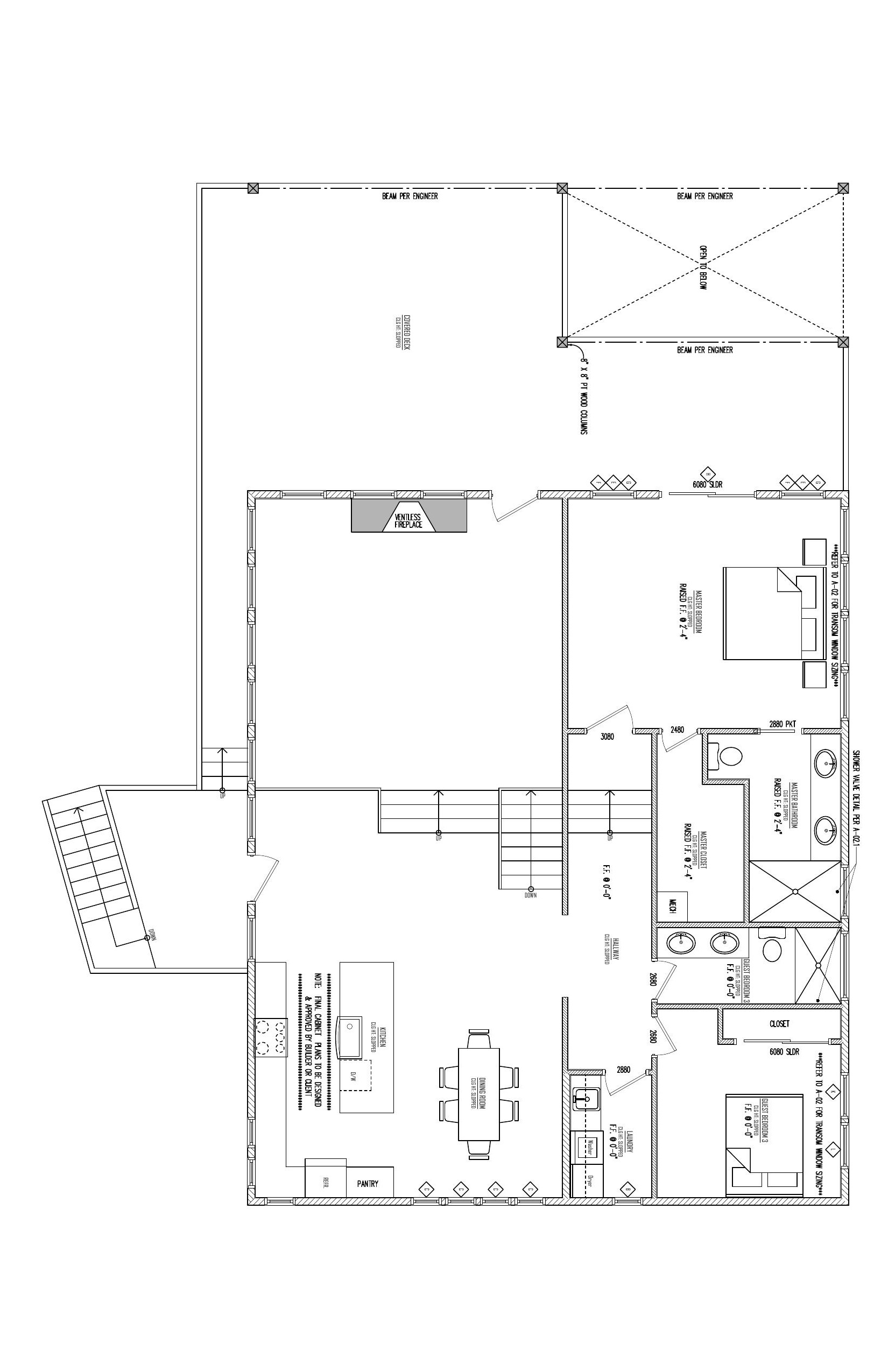 First Floor plan drawing