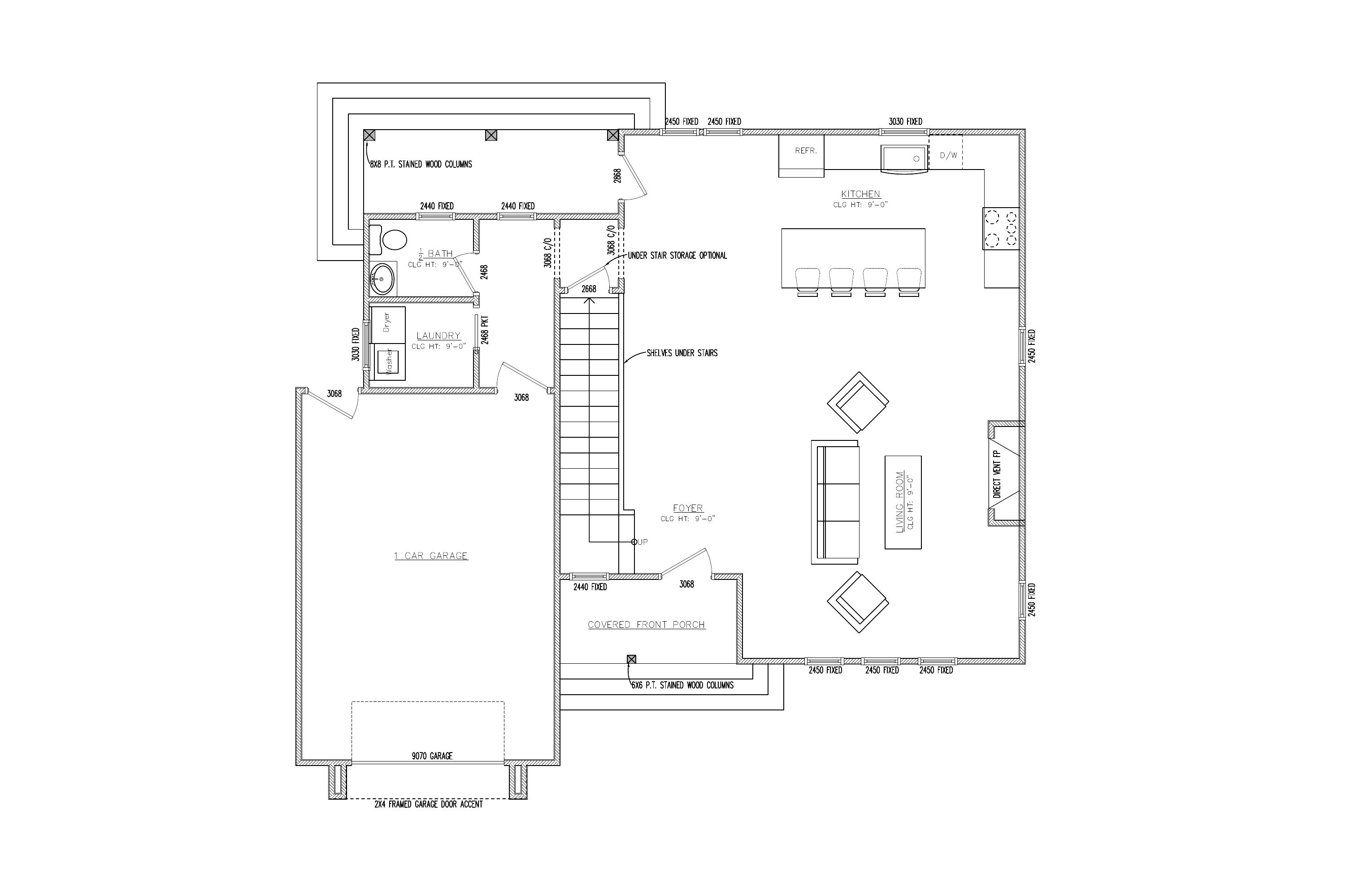 First Floor plan drawing