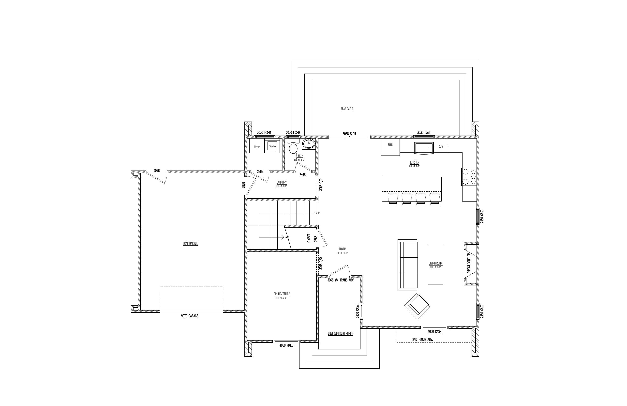 First Floor plan drawing