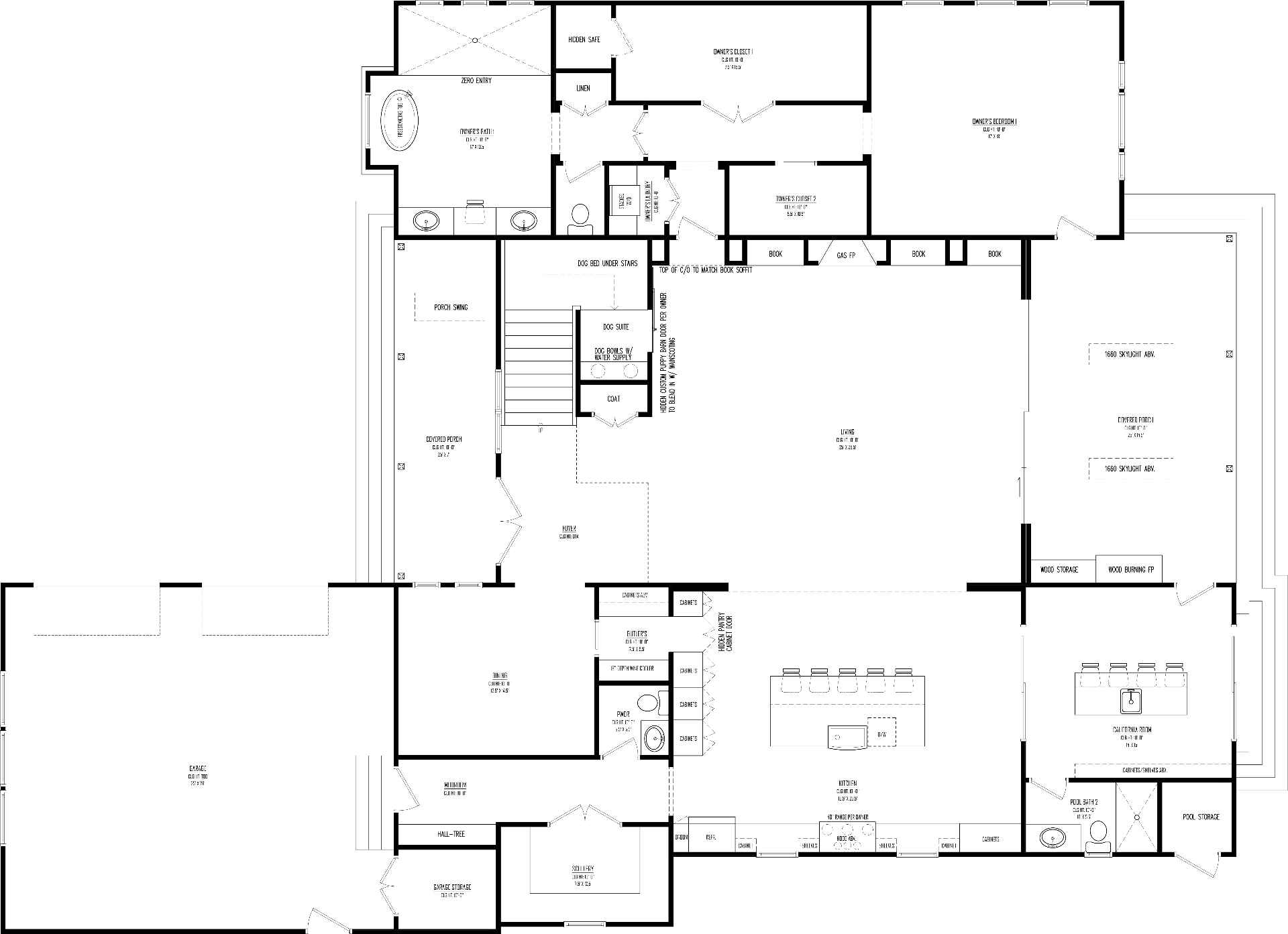 First Floor plan drawing