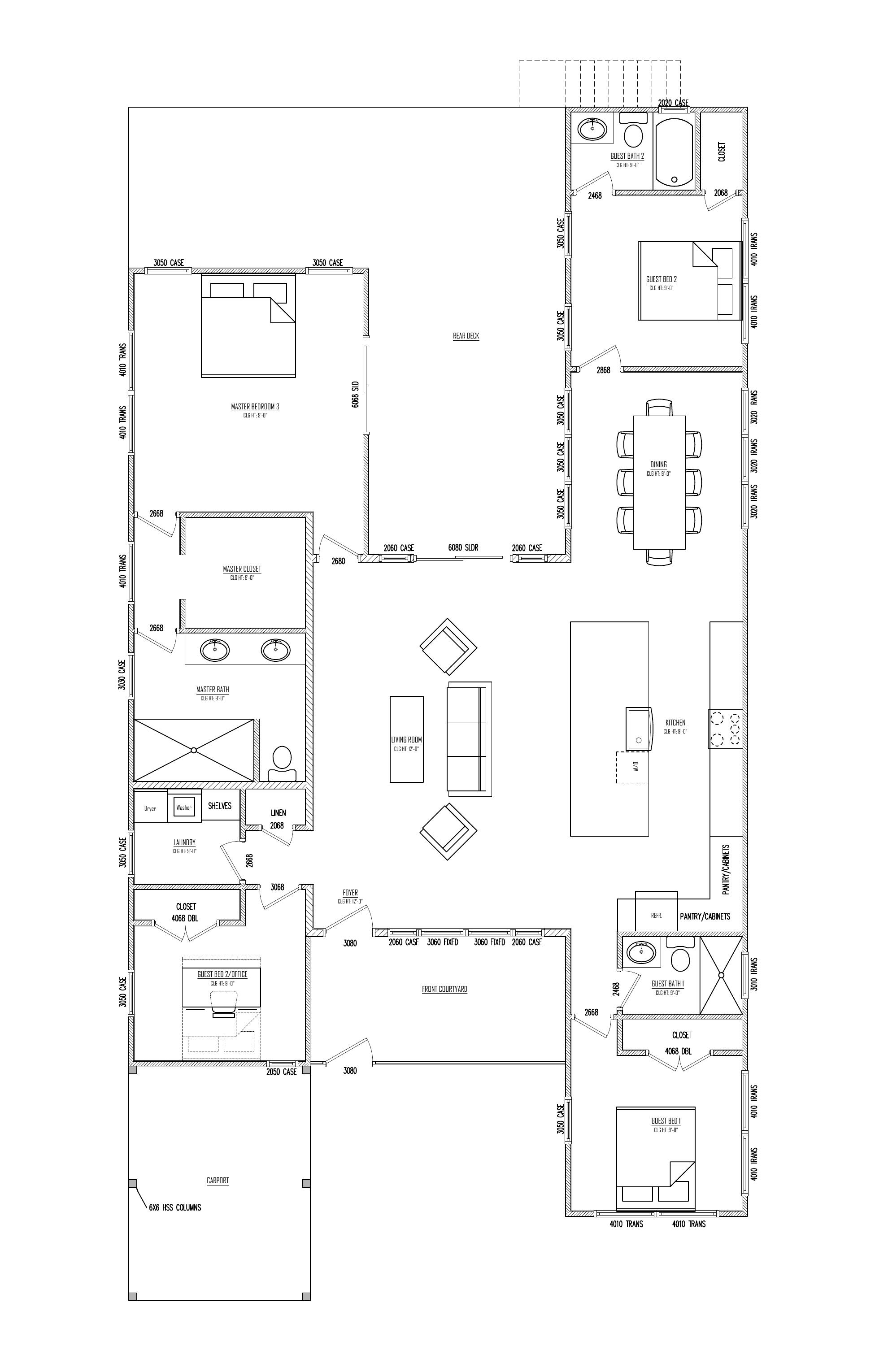 First Floor plan drawing