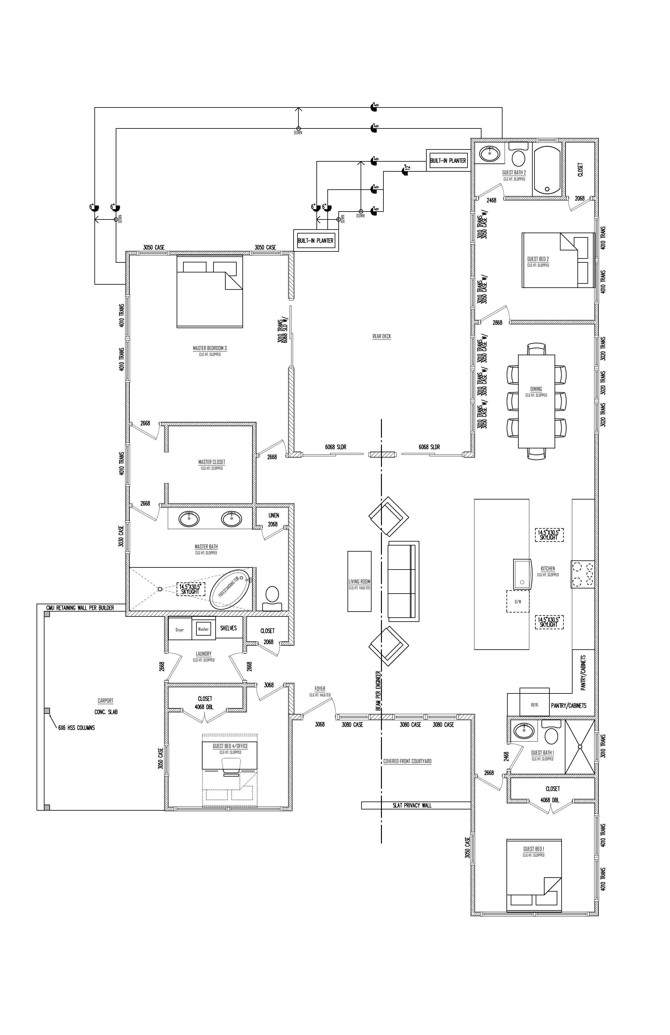 First Floor plan drawing
