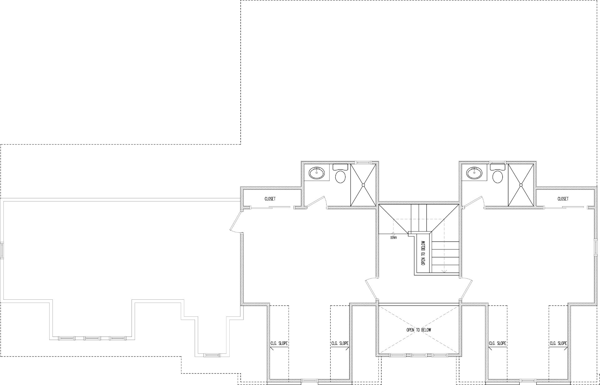 Second Floor plan drawing