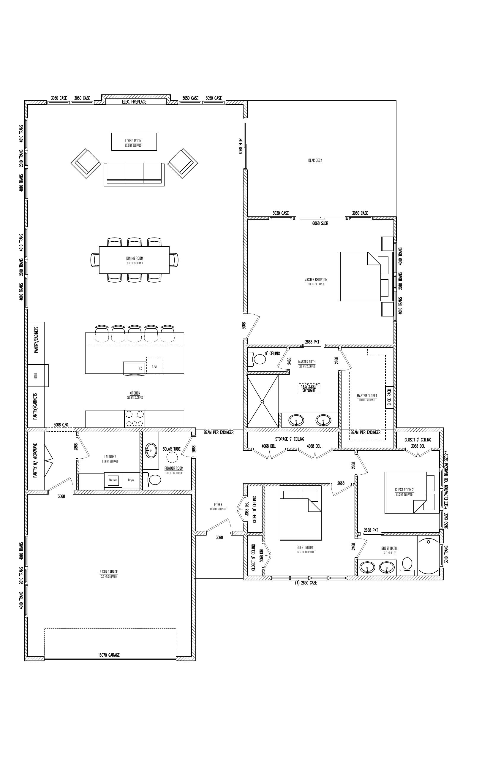 First Floor plan drawing
