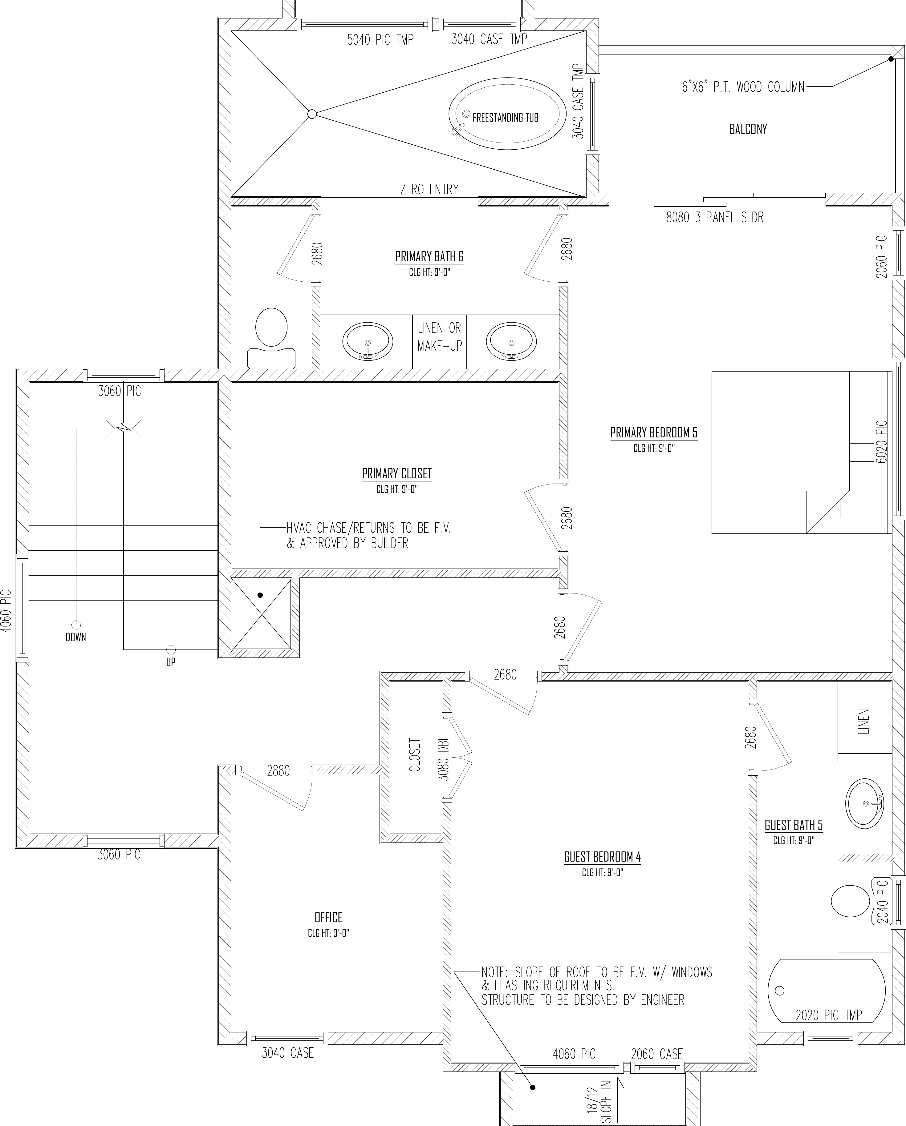 Third Floor plan drawing