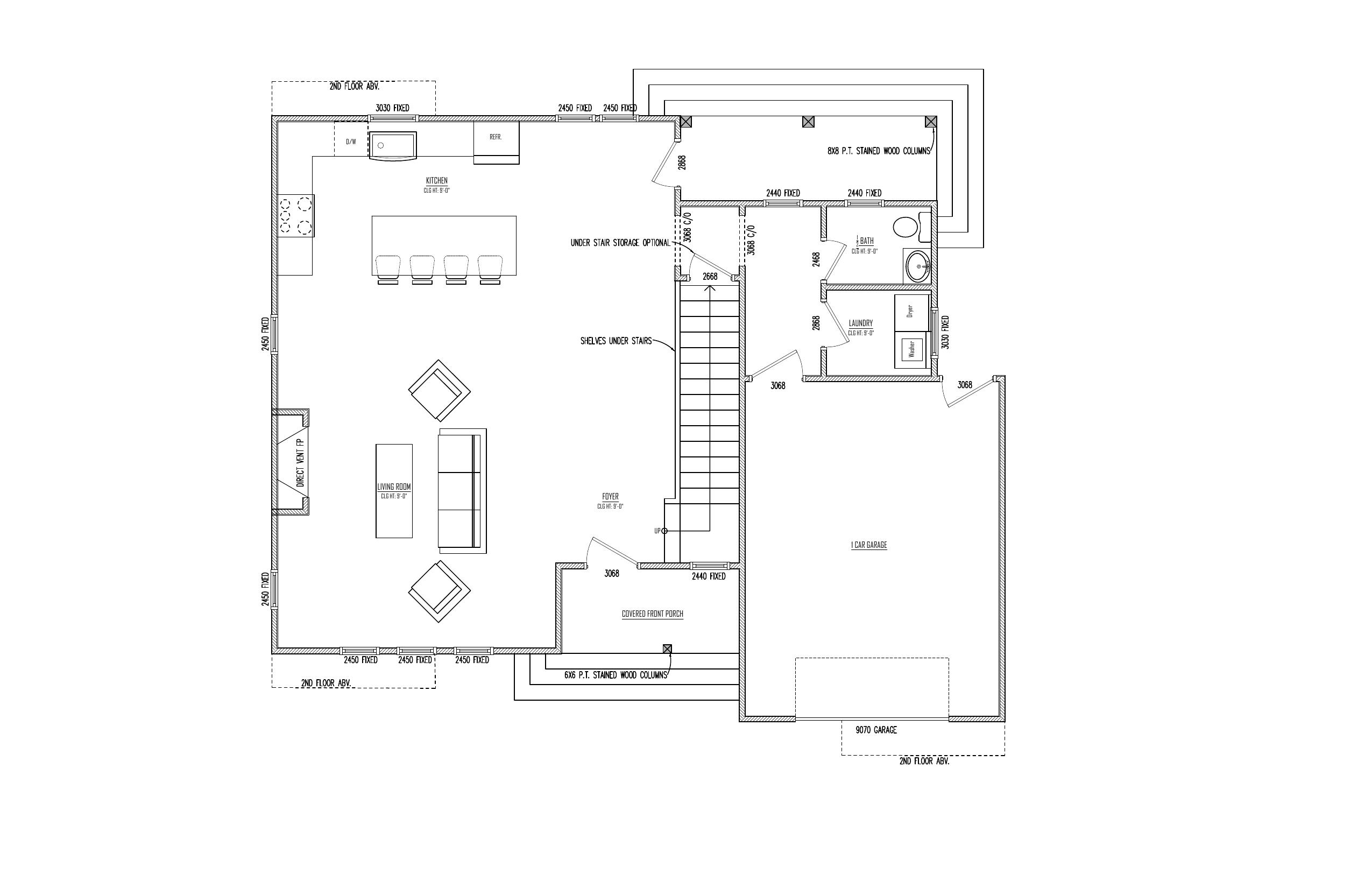 First Floor plan drawing