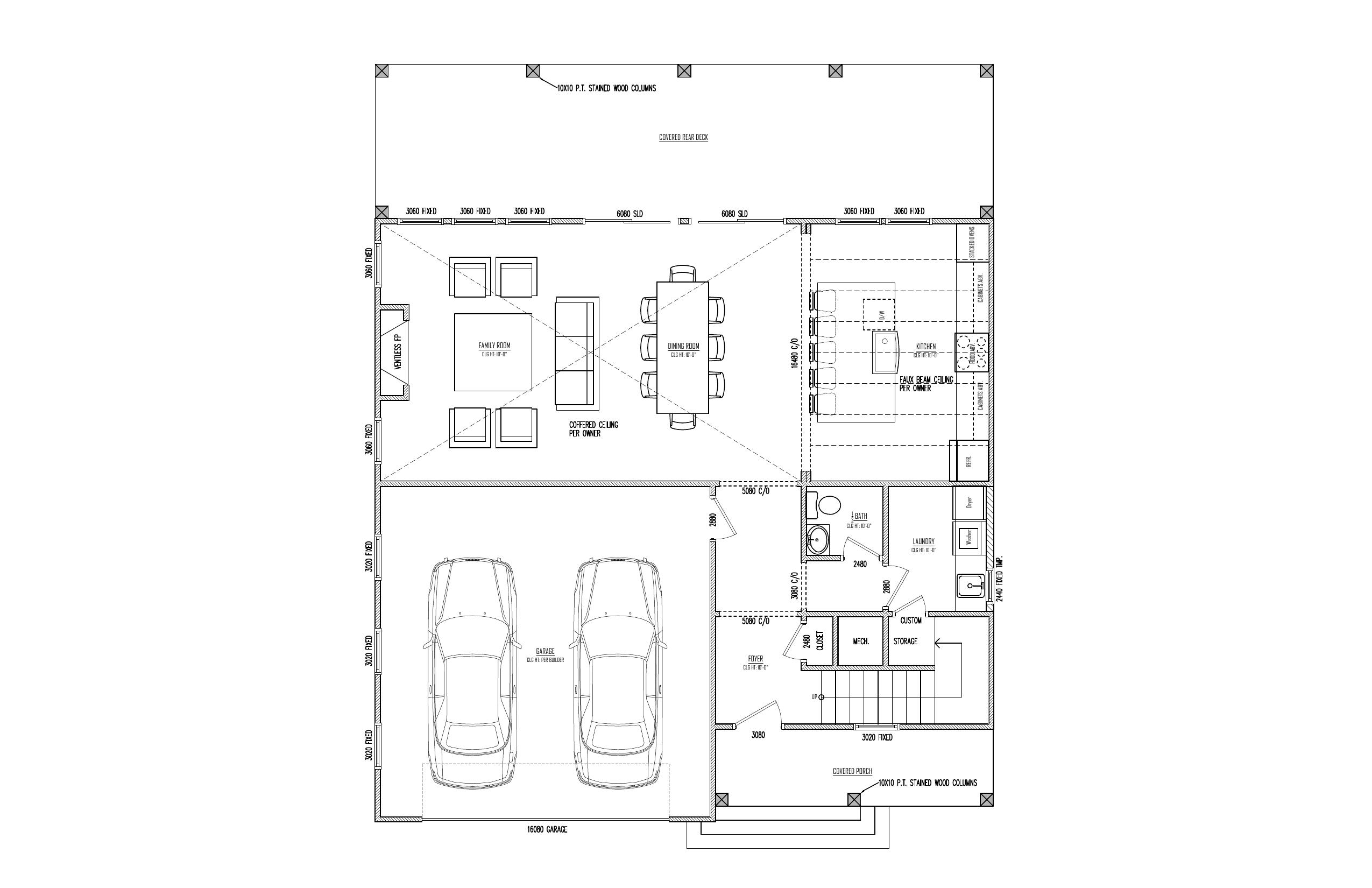 First Floor plan drawing
