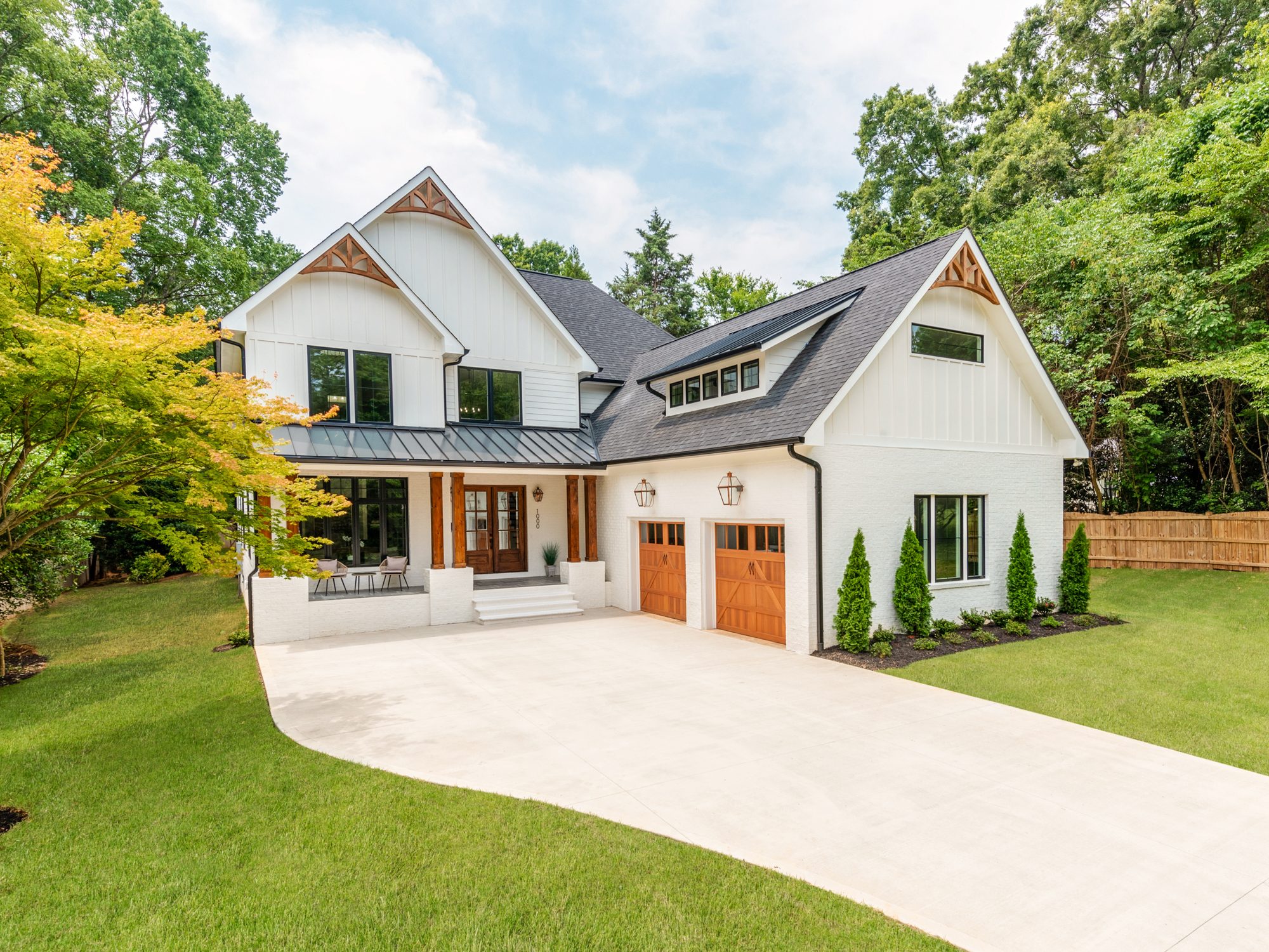 Brantham by Bassett Homes — exterior view of the Modern Farmhouse home design