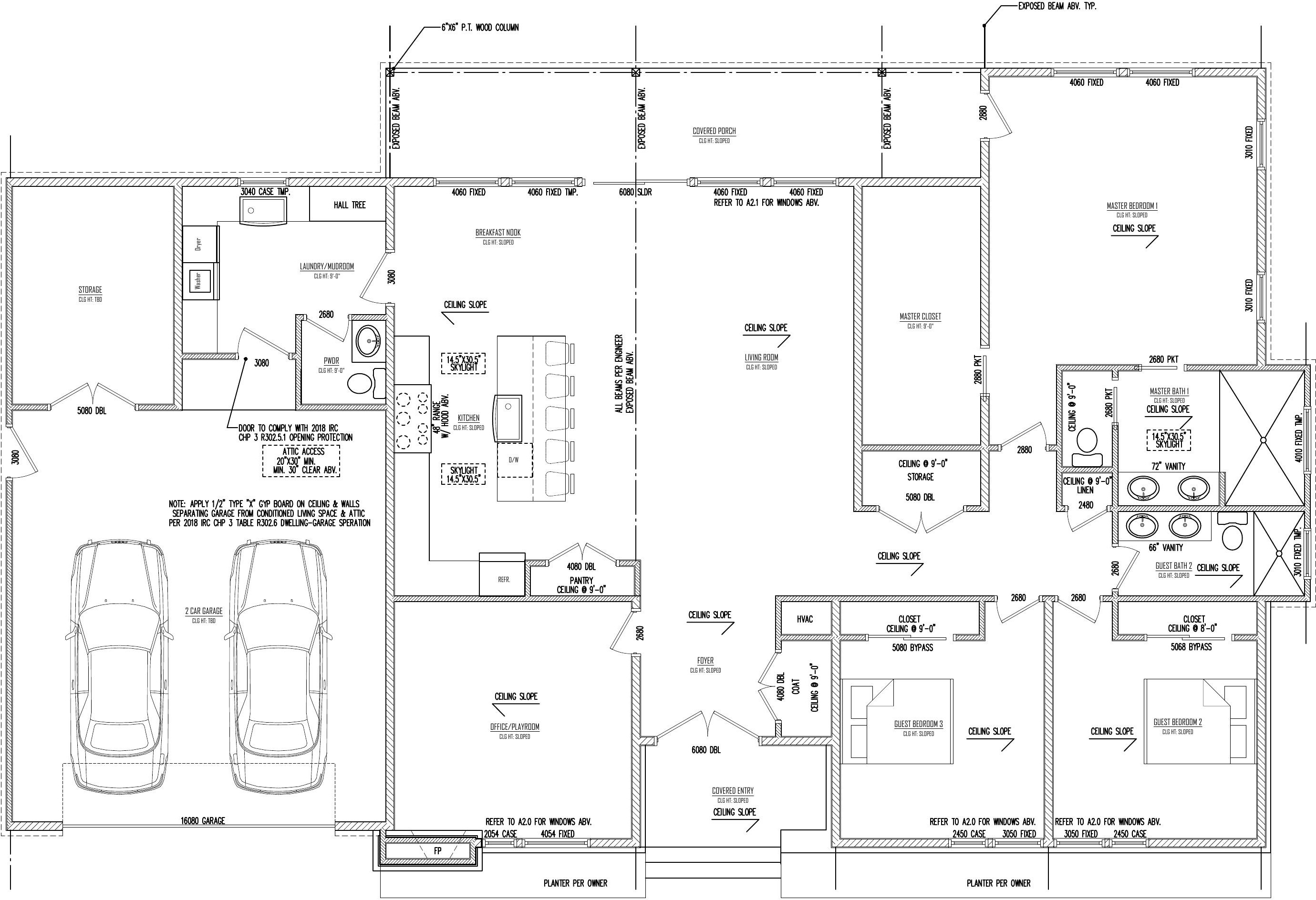 First Floor plan drawing