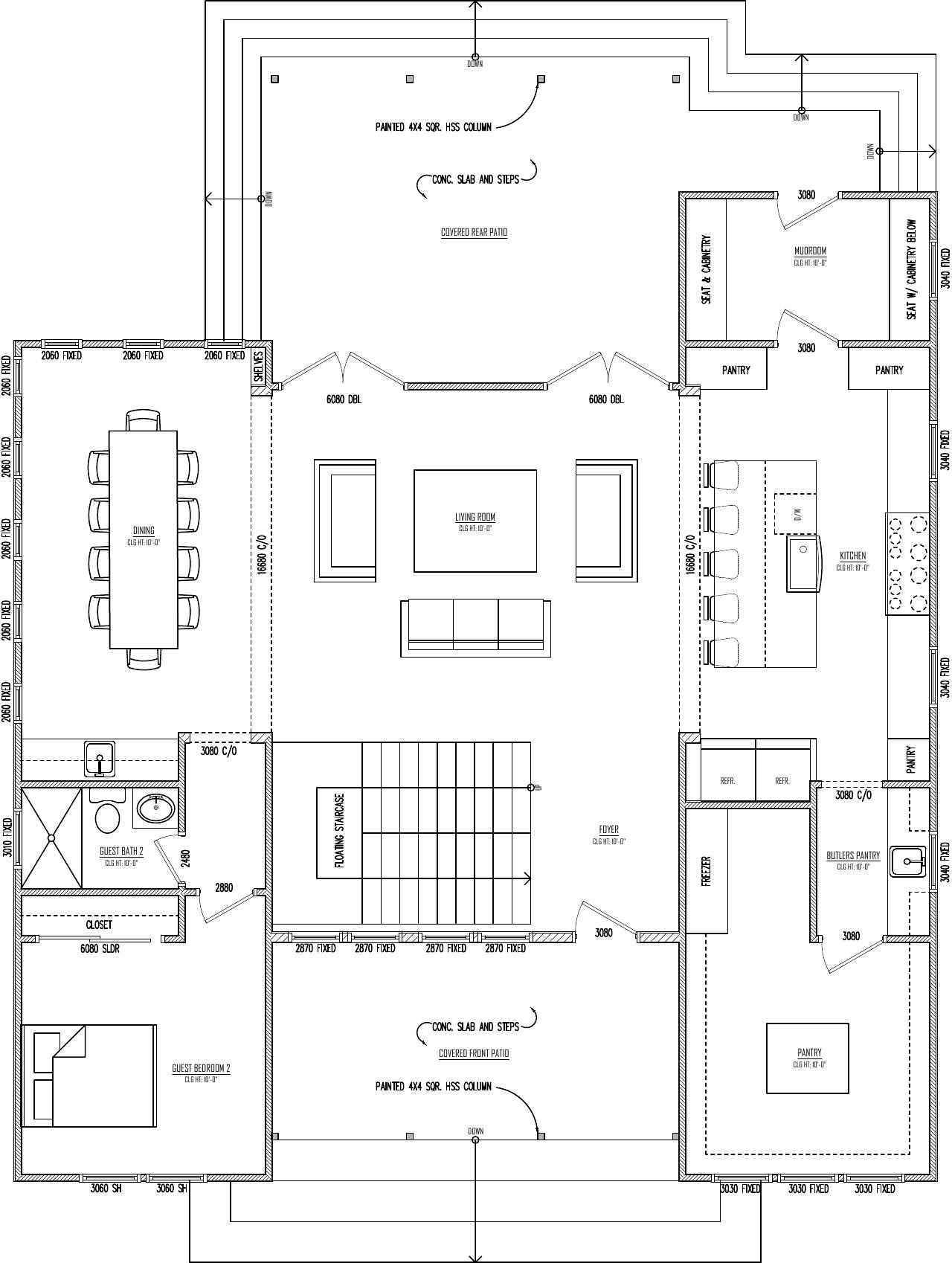 First Floor plan drawing