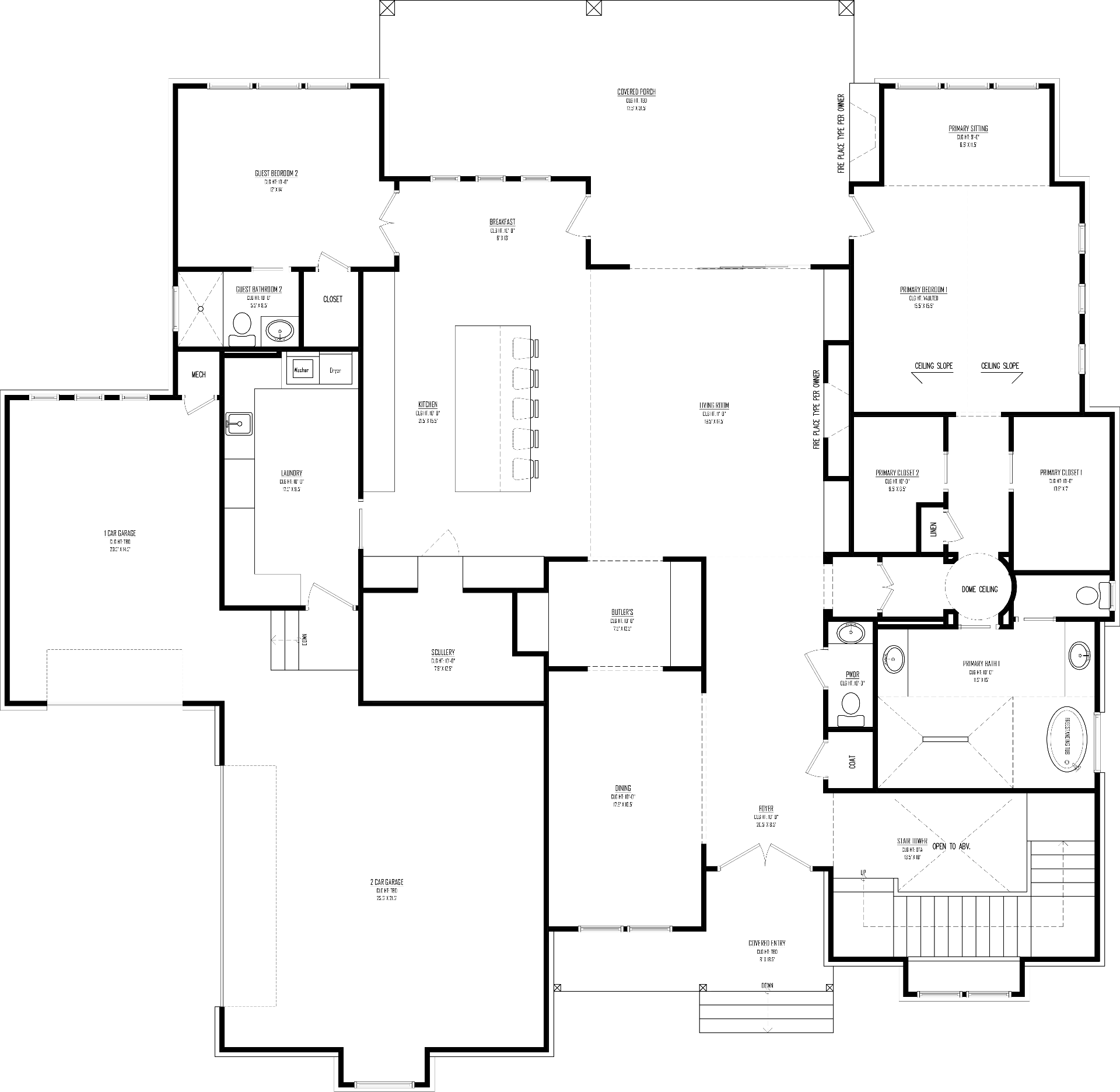 First Floor plan drawing