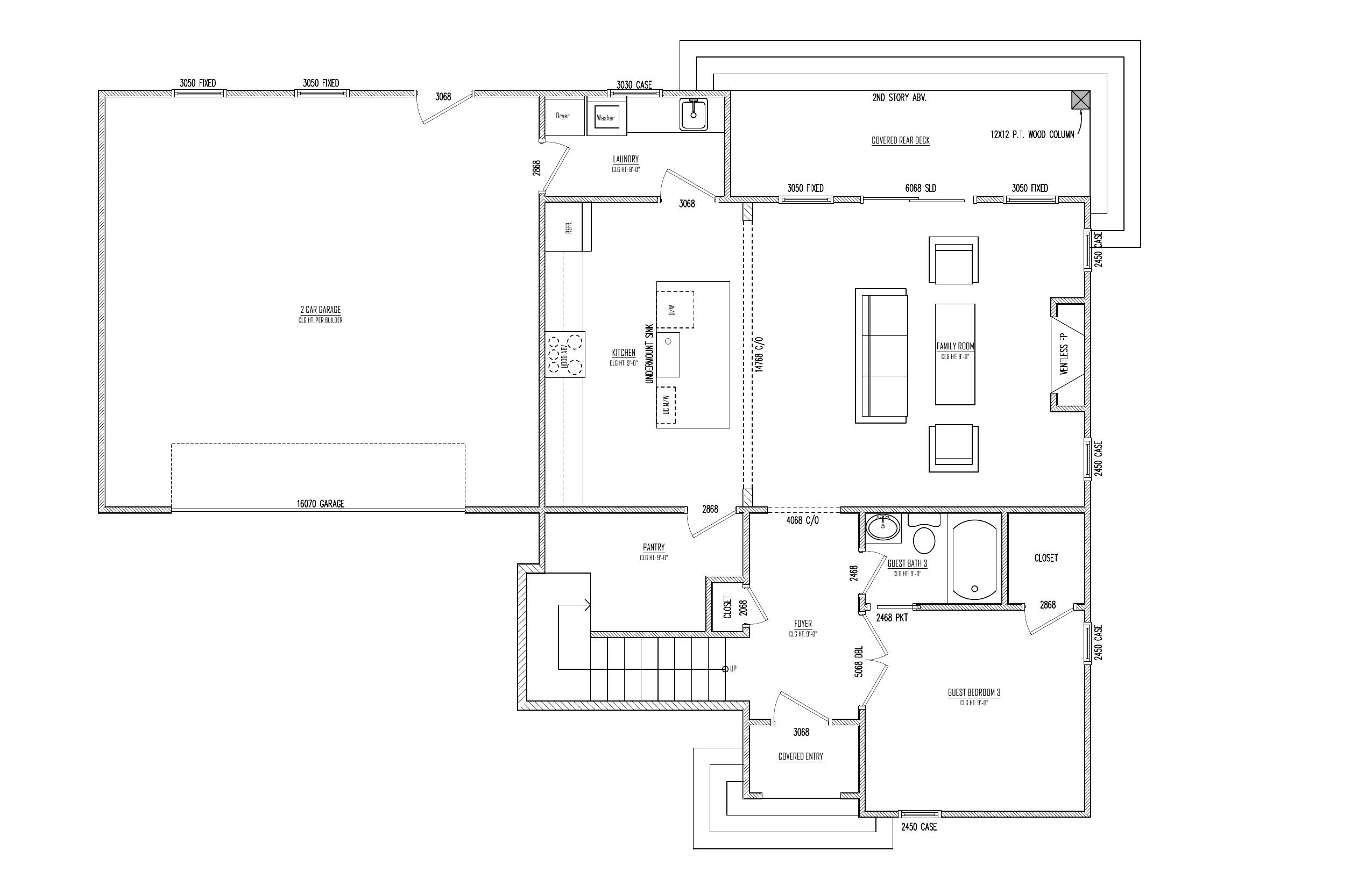 First Floor plan drawing
