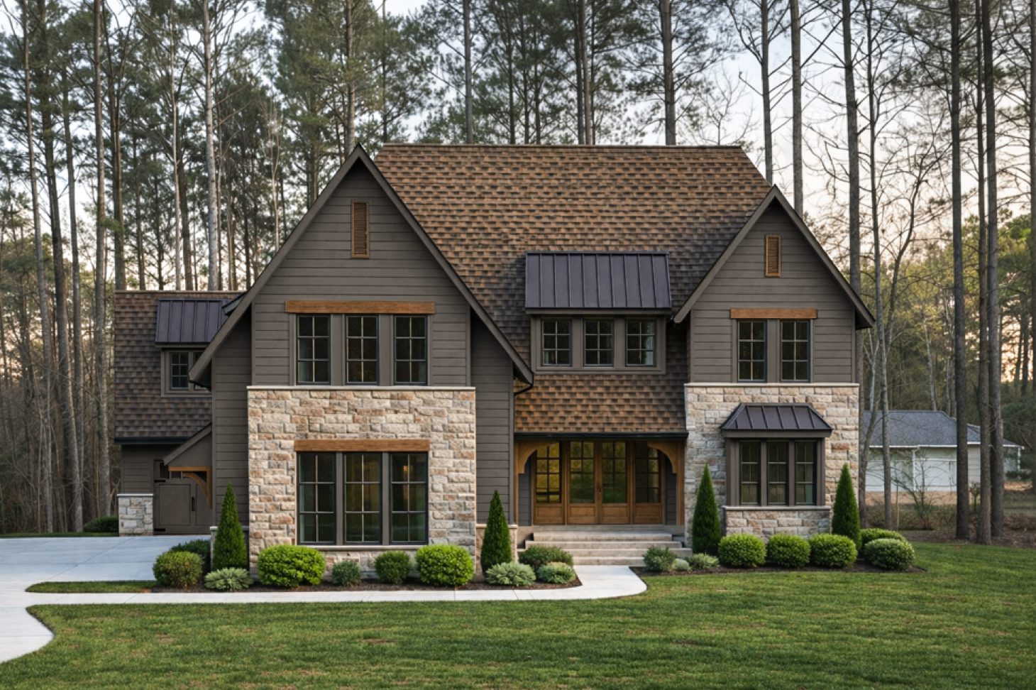 Stone Ledge by Bassett Homes — exterior view of the Low Country home design