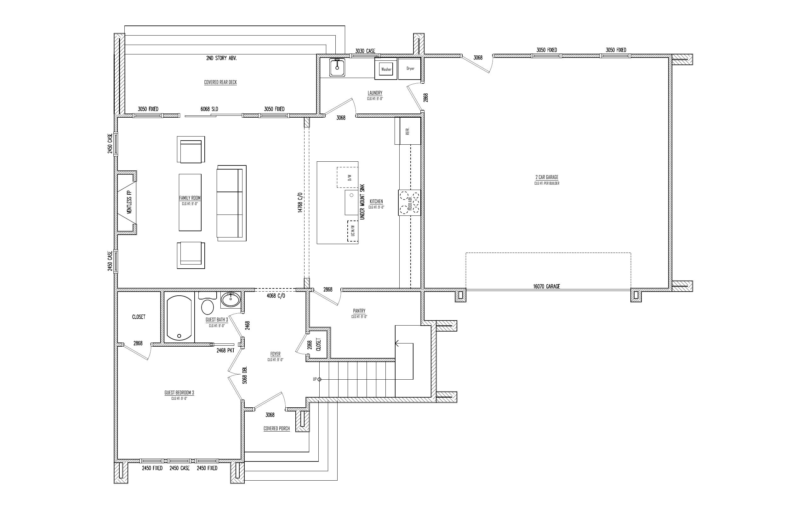 First Floor plan drawing
