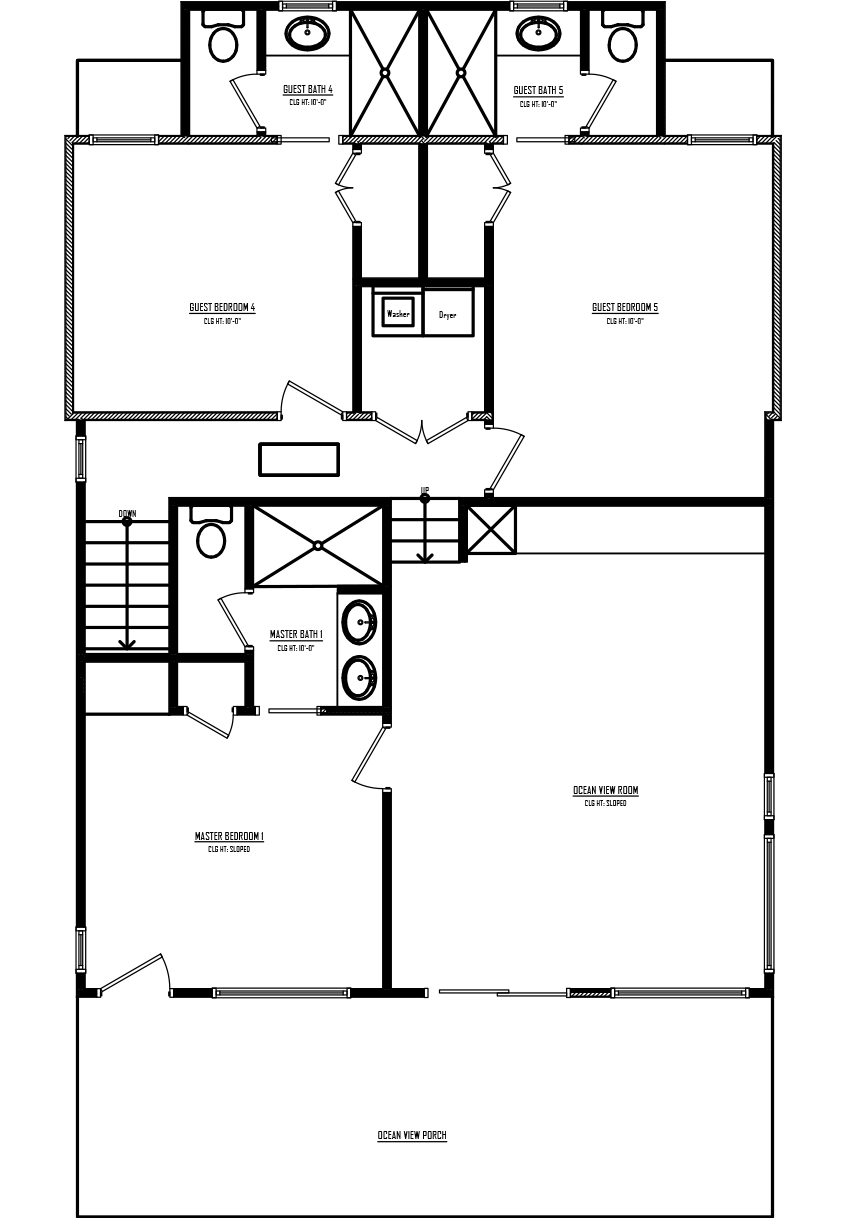 Second Floor plan drawing