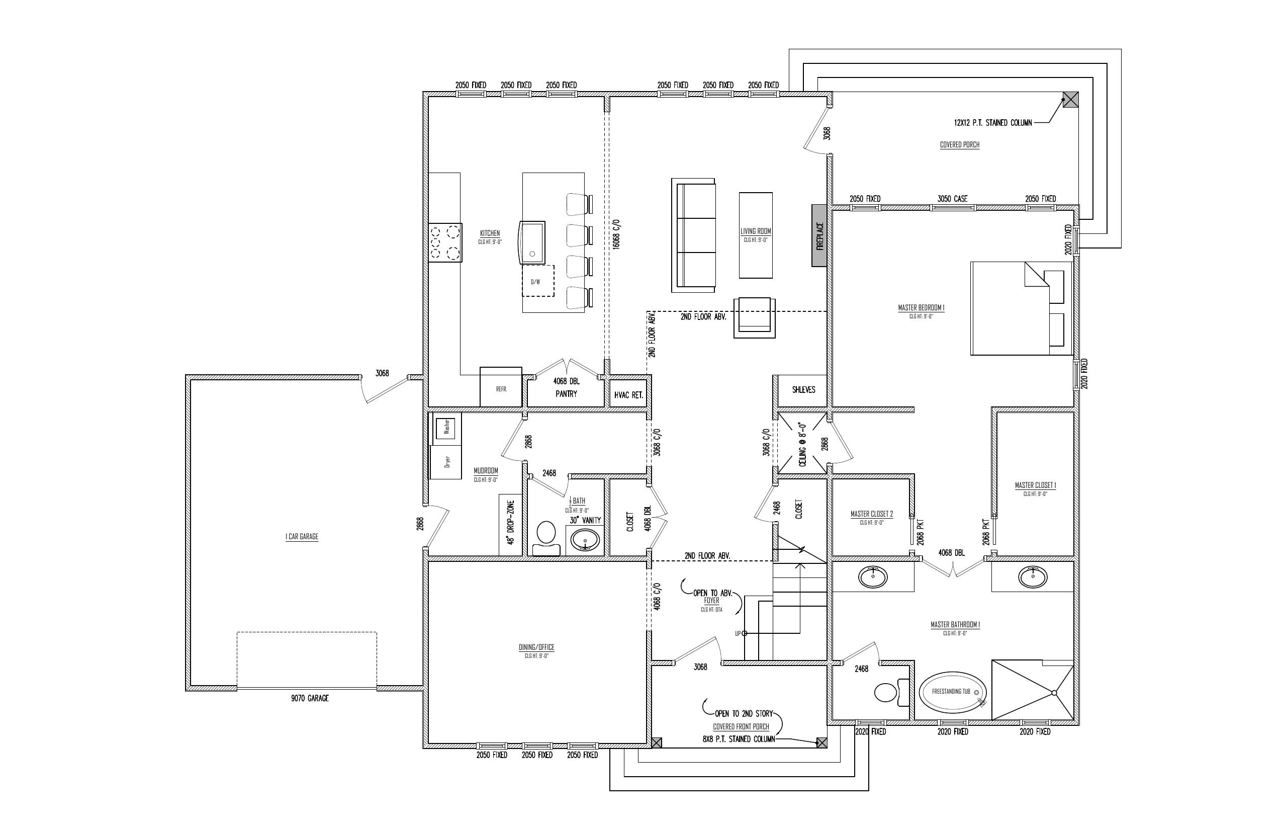 First Floor plan drawing