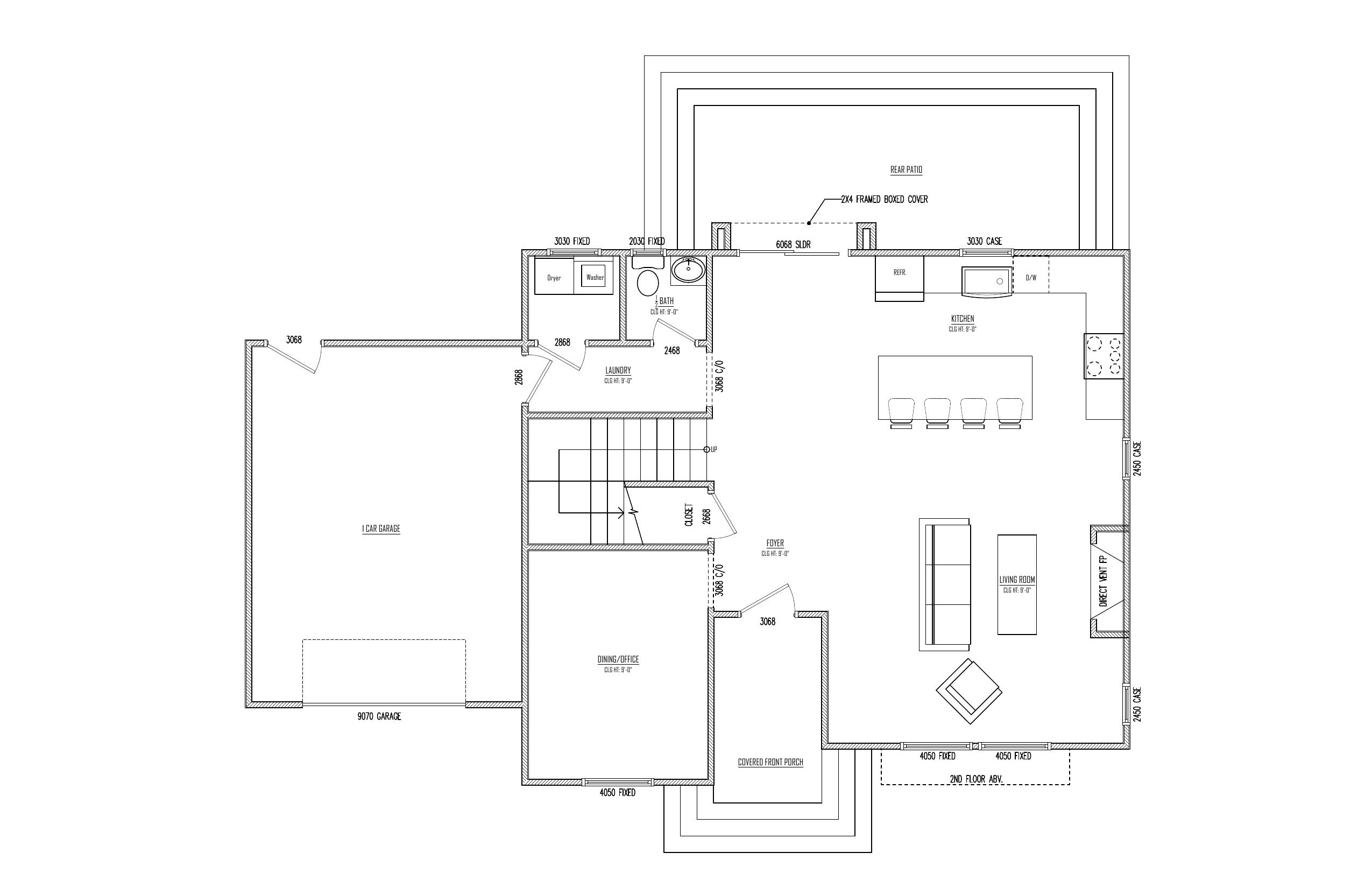 First Floor plan drawing