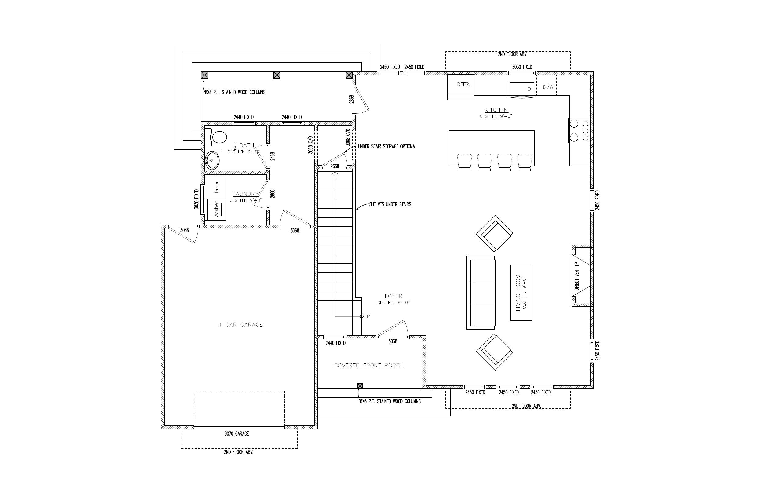 First Floor plan drawing