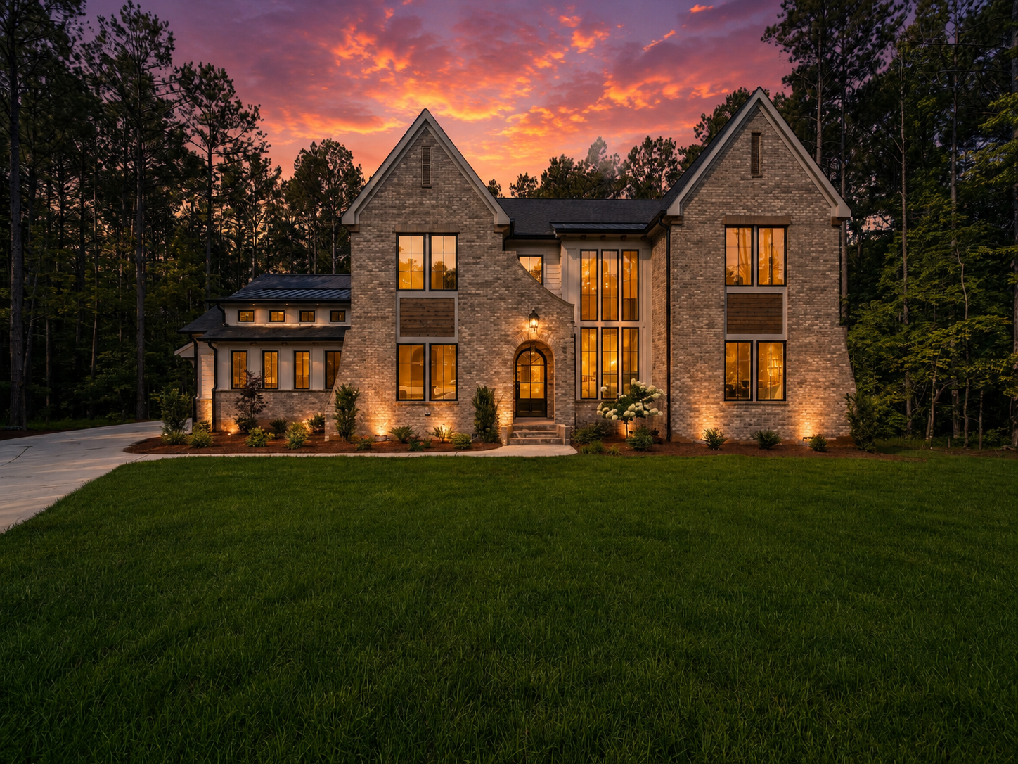 Ostler by Bassett Homes — exterior view of the Modern Tudor home design