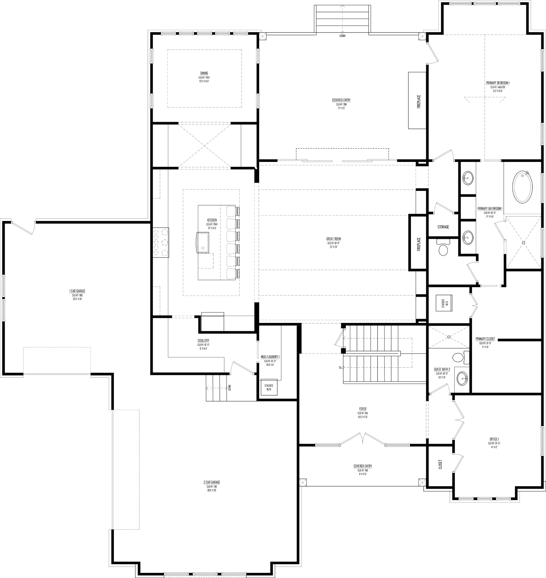 First Floor plan drawing