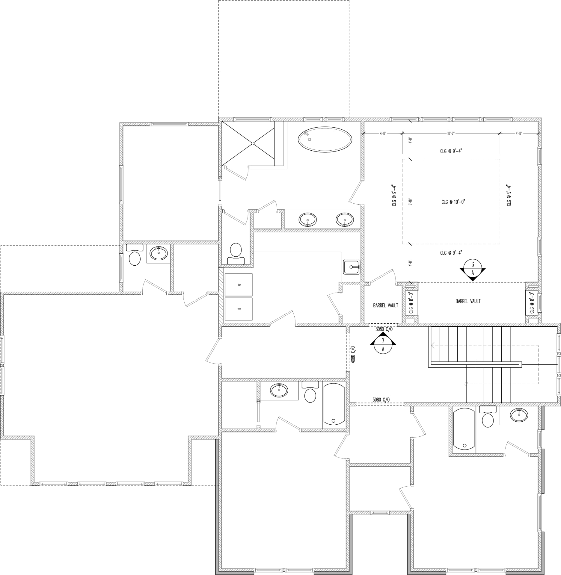 Second Floor plan drawing